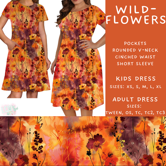 Batch #403 - Hello Fall 2 - Closes 8/28 - ETA mid October - Wildflowers Womens & Girls Dresses
