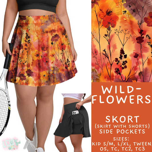 Batch #403 - Hello Fall 2 - Closes 8/28 - ETA mid October - Wildflowers Skort