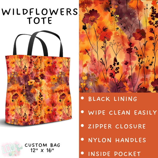 Batch #403 - Hello Fall 2 - Closes 8/28 - ETA mid October - Wildflowers Tote