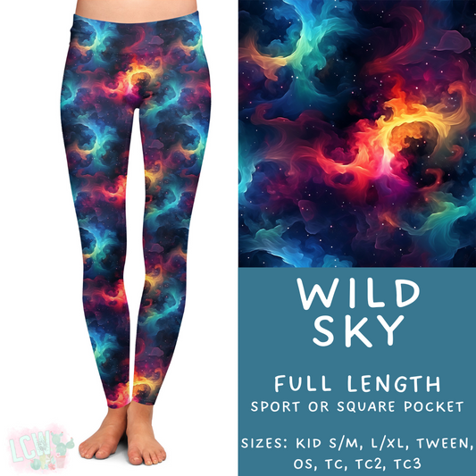 Ready to Ship - Wild Sky Full Length Legging - Sport Pocket TC