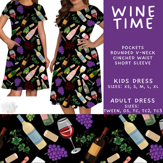 Batch #548 - May Request Run - Closes 6/26 - ETA late August - Wine Time Adult & Kids Dresses