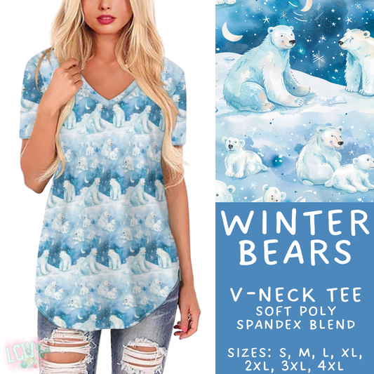 Batch #435 - Winter Wonderland 3 - Closes 10/23 - ETA early/mid Dec - Winter Bears V-Neck Tee