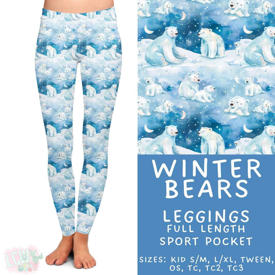 Batch #435 - Winter Wonderland 3 - Closes 10/23 - ETA early/mid Dec - Winter Bears Full Length Leggings