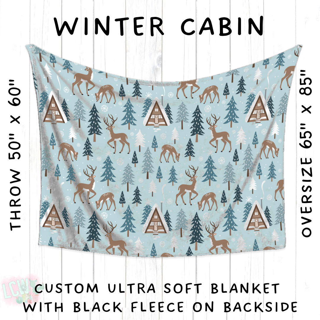 Batch #433 - Winter Cabin - Closes 10/20 - ETA early Dec - Winter Cabin Blanket