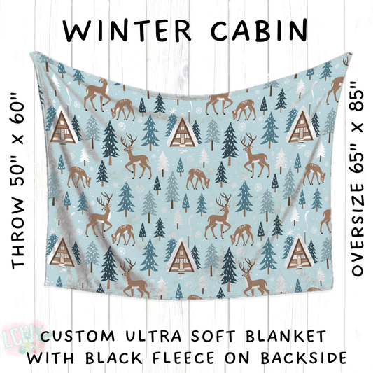 Batch #433 - Winter Cabin - Closes 10/20 - ETA early Dec - Winter Cabin Blanket