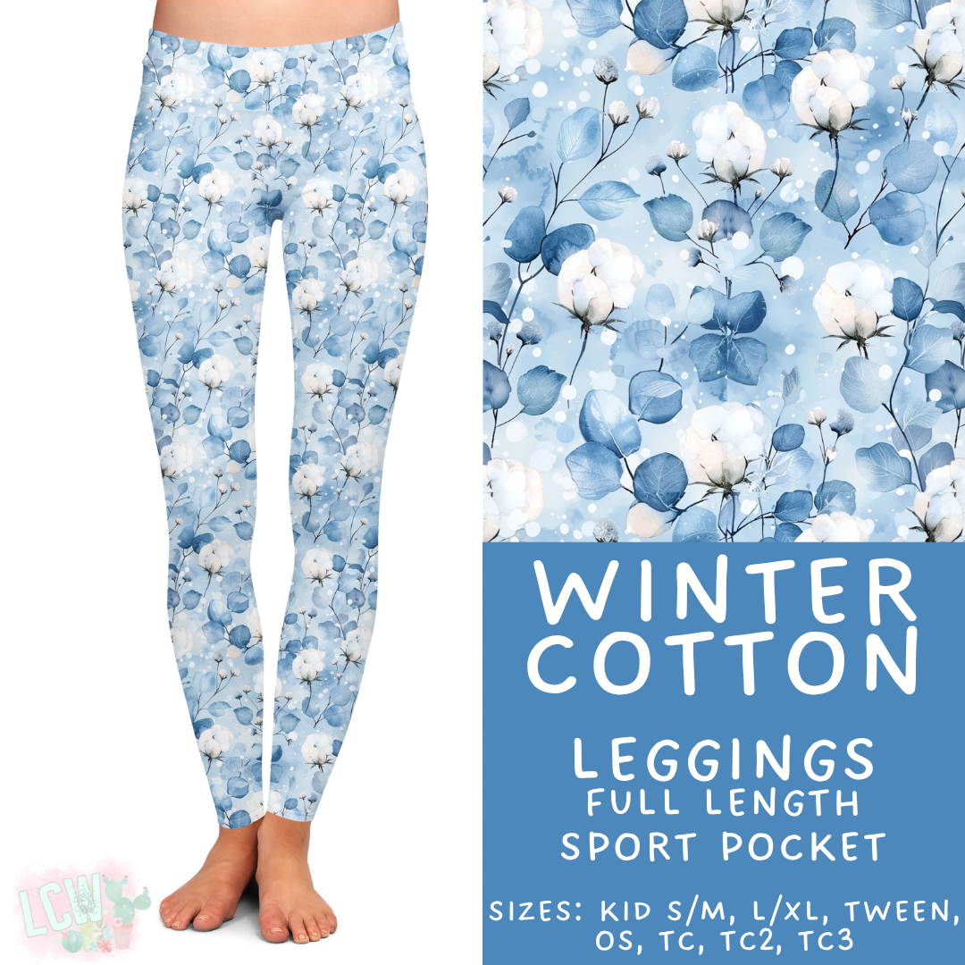 Batch #435 - Winter Wonderland 3 - Closes 10/23 - ETA early/mid Dec - Winter Cotton Full Length Leggings