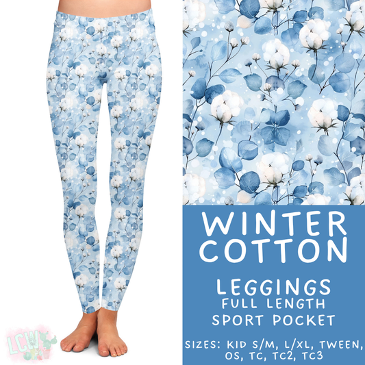Batch #435 - Winter Wonderland 3 - Closes 10/23 - ETA early/mid Dec - Winter Cotton Full Length Leggings