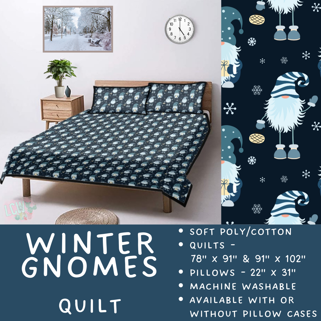 Batch  #410 - Cozy Quilts - Closes 9/10 - ETA late October - Winter Gnomes Quilt
