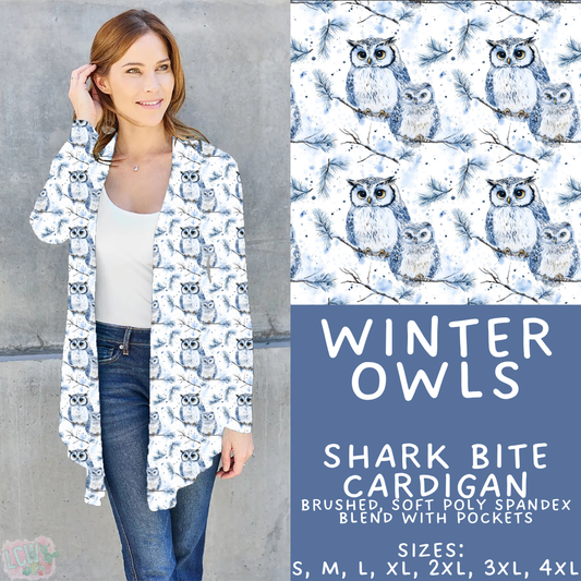 Batch #435 - Winter Wonderland 3 - Closes 10/23 - ETA early/mid Dec - Winter Owls Cardigan