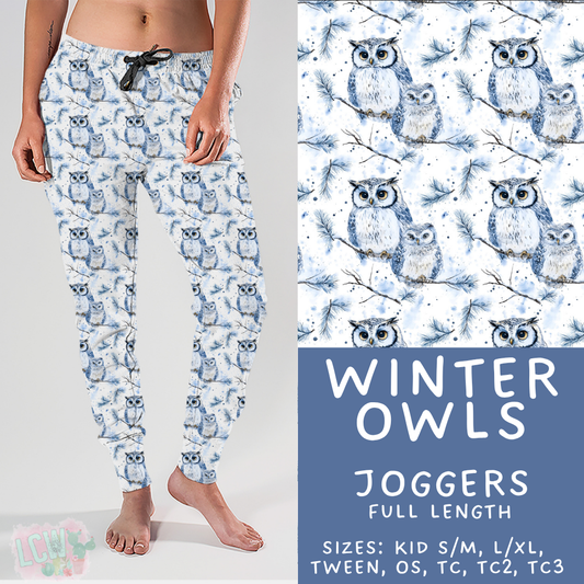Batch #435 - Winter Wonderland 3 - Closes 10/23 - ETA early/mid Dec - Winter Owls Joggers