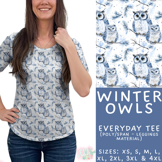 Batch #435 - Winter Wonderland 3 - Closes 10/23 - ETA early/mid Dec - Winter Owls Everyday Tee