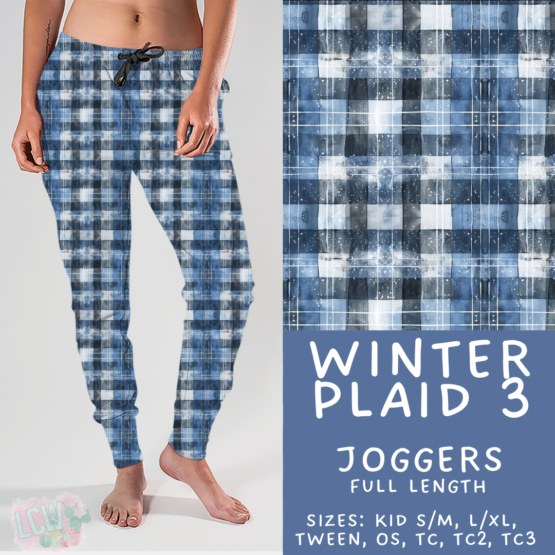 Batch #435 - Winter Wonderland 3 - Closes 10/23 - ETA early/mid Dec - Winter Plaid 3 Joggers
