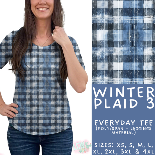 Batch #435 - Winter Wonderland 3 - Closes 10/23 - ETA early/mid Dec - Winter Plaid 3 Everyday Tee