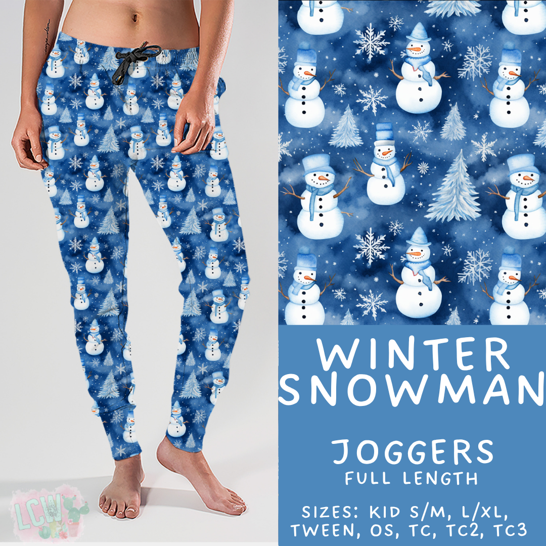 Batch #435 - Winter Wonderland 3 - Closes 10/23 - ETA early/mid Dec - Winter Snowman Joggers