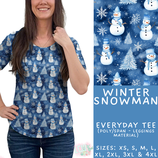Batch #435 - Winter Wonderland 3 - Closes 10/23 - ETA early/mid Dec - Winter Snowman Everyday Tee