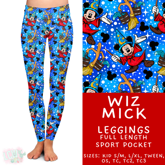 Ready to Ship Wiz Mick Full Length Leggings - Sport Pocket OS