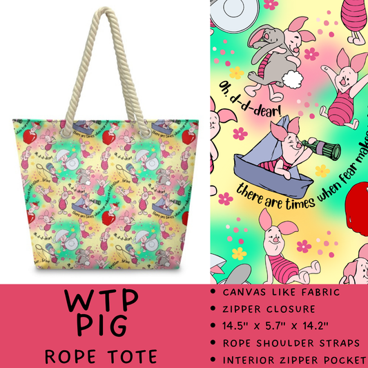 Batch #519 - The Rope Tote 2 - Closes 4/20 - ETA mid June - WTP Pig Rope Tote