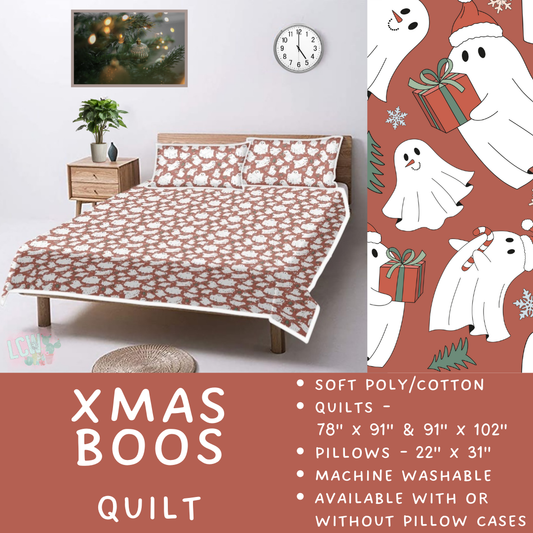 Batch  #410 - Cozy Quilts - Closes 9/10 - ETA late October - Xmas Boos Quilt