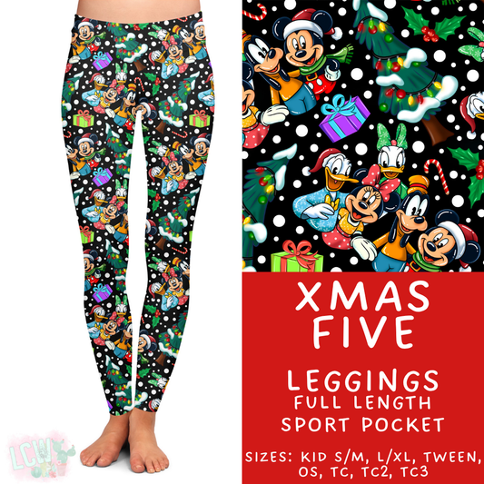 Batch #434 - Magical Christmas - Closes 10/22 - ETA early Dec - Xmas Five Full Length Leggings