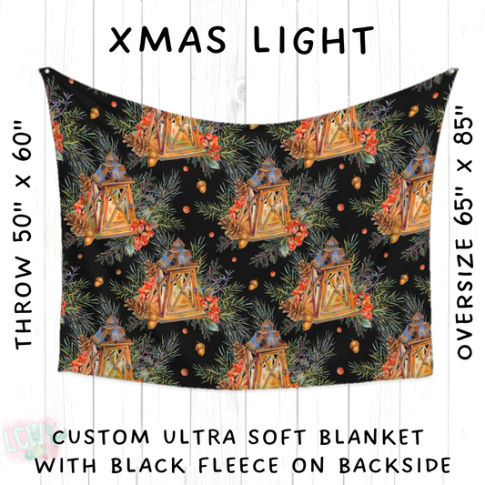 Batch #433 - Winter Cabin - Closes 10/20 - ETA early Dec - Xmas Light Blanket