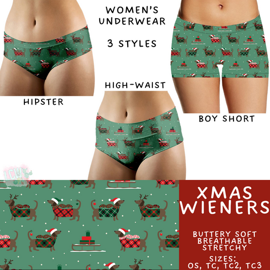 Ready to Ship - Xmas Wieners Women's Underwear - Hipster TC2