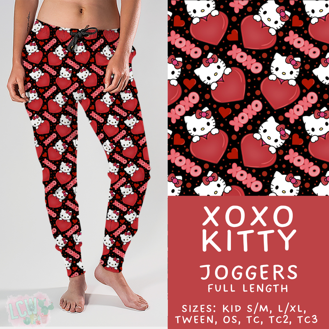 Ready to Ship - XOXO Kitty Joggers - TC