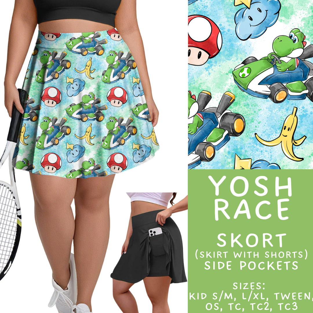 Batch #454 - Cool Characters 10 - Closes 11/26 - ETA mid Jan - Yosh Race Skort