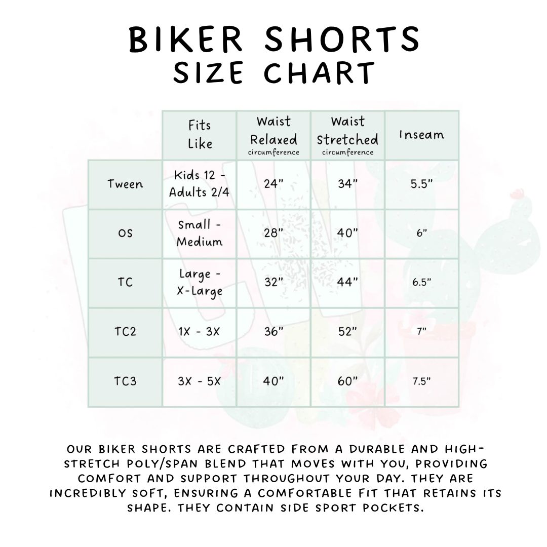 Ready to Ship - Hibiscus Plant Biker Shorts - TC & Jogger Shorts - TC2