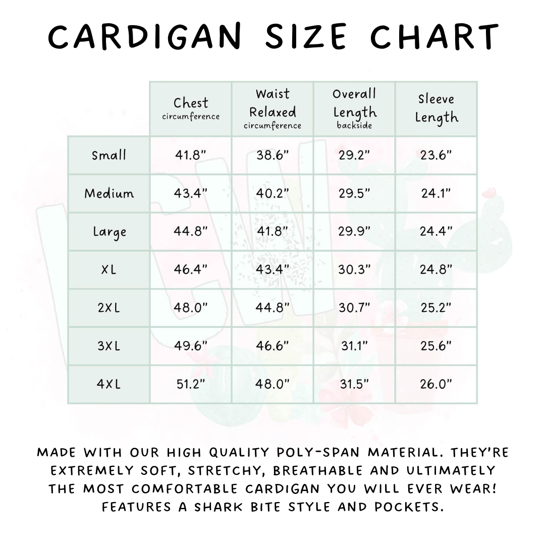 Batch #454 - Cool Characters 10 - Closes 11/26 - ETA mid Jan - RBow Girls Cardigan