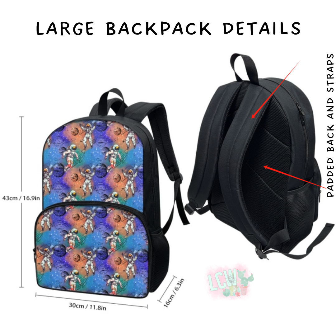 Batch #545 - Back to School 3 - Closes 6/19 - ETA early/mid August - Floral 06 Backpacks