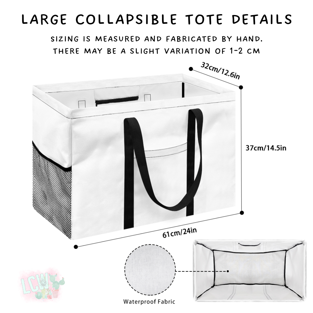 Ready To Ship - Baltimore Bow Collapsible Tote