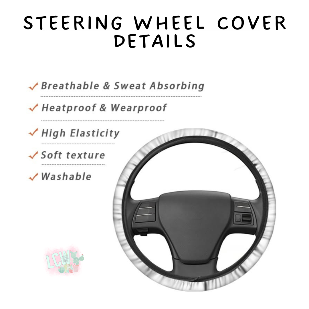 Batch #554 - Car Accessories 3 - Closes 7/10 - ETA early/mid Sept - Fire Skulls Steering Wheel Cover