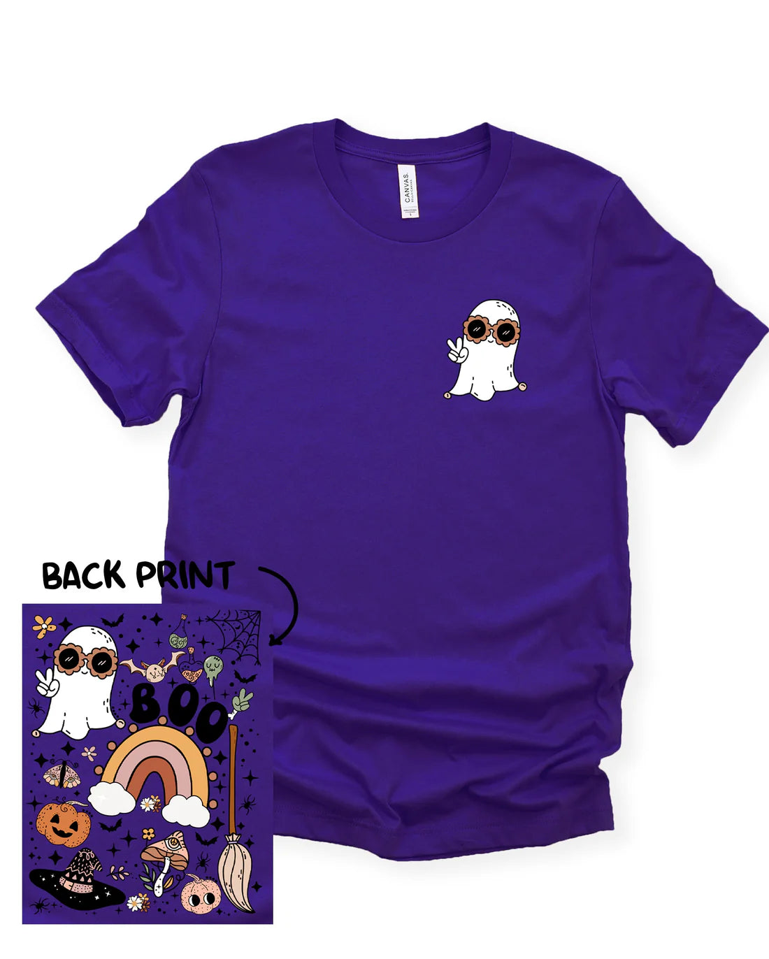 Boho Halloween Graphic Tee - Double Sided