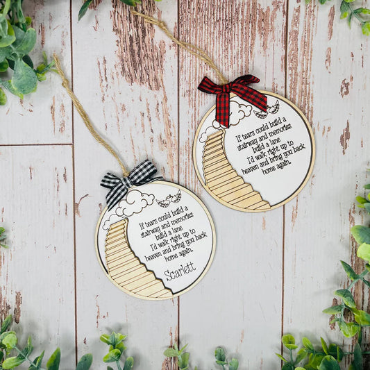 Stairway to Heave Custom Ornament