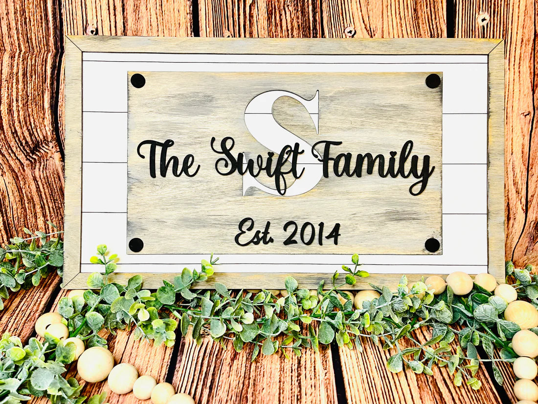 Family Shiplap Custom Sign