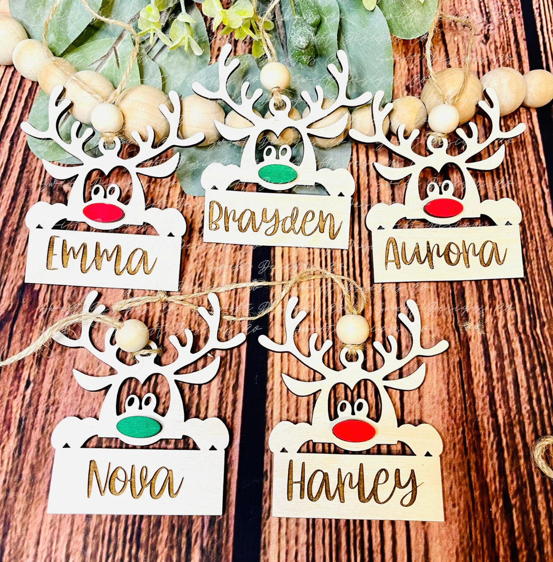 Reindeer Custom Ornament