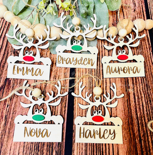 Reindeer Custom Ornament