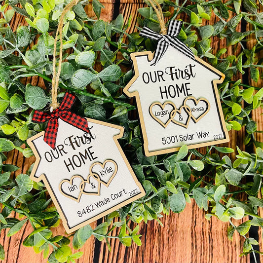 Our First Home Custom Ornament