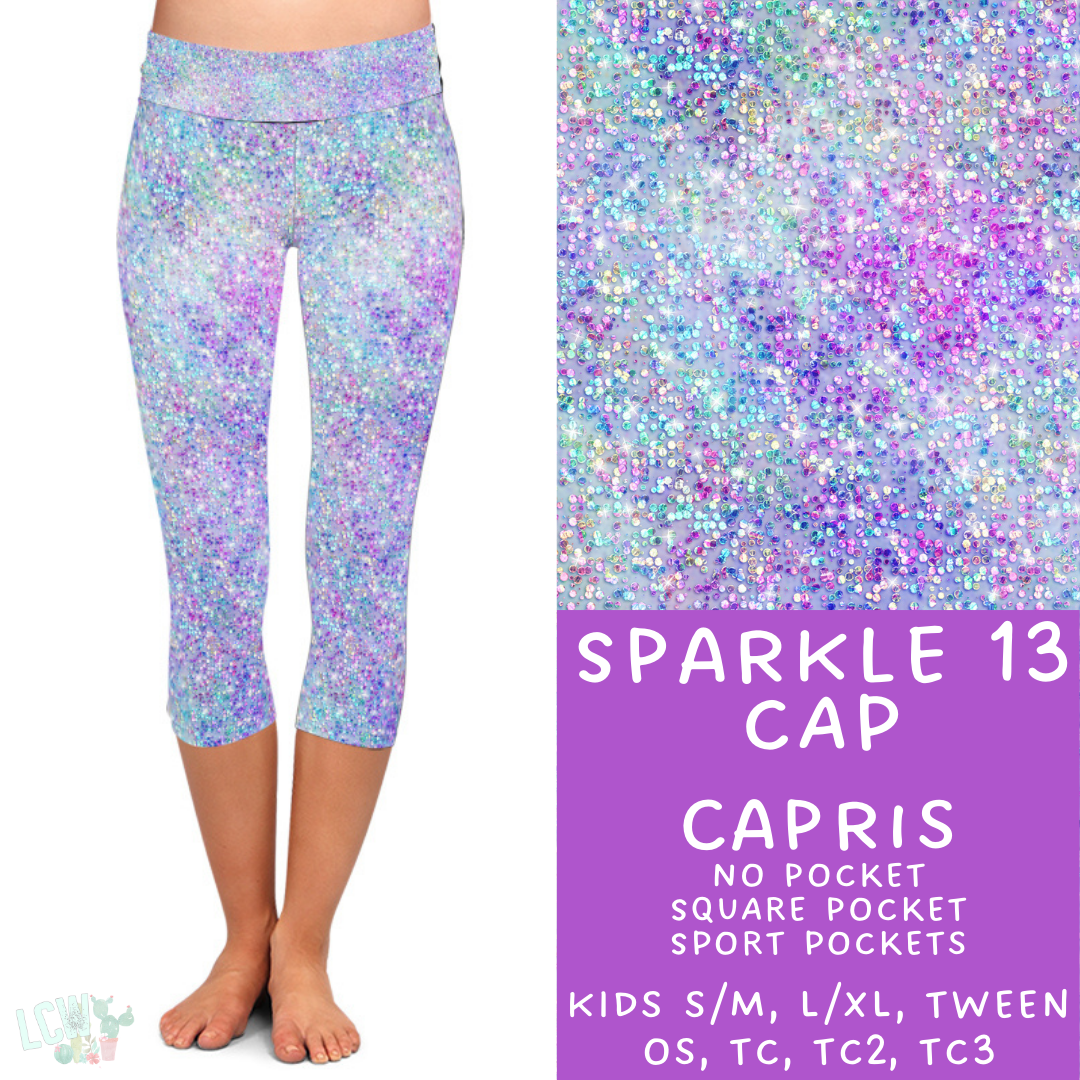 Ready To Ship - Sparkle 13 Capris