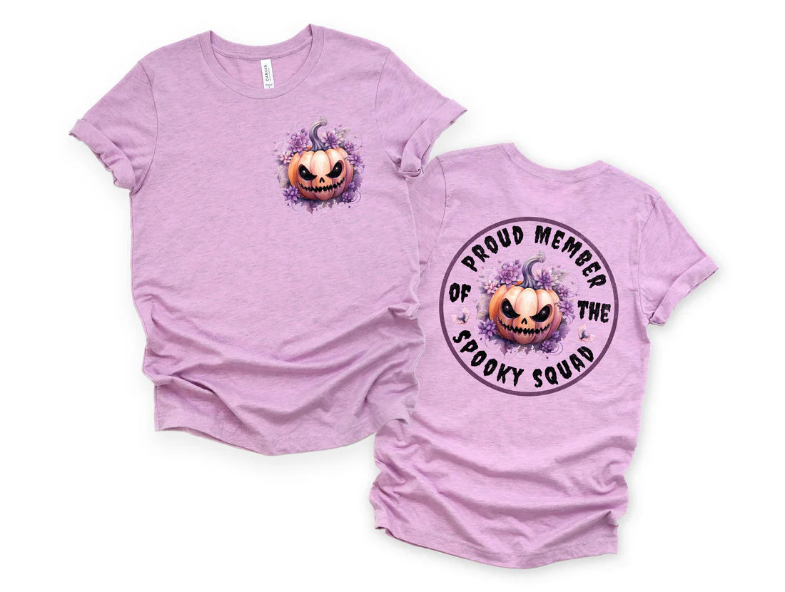 Spooky Squad Graphic Tee - Double Sided