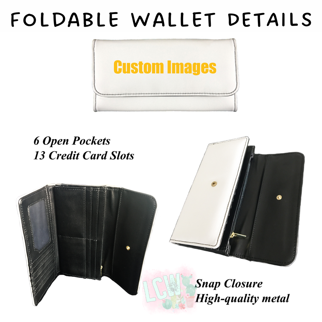 Batch #265 - Card Holders & Foldable Wallets - Closes 1/1 - ETA mid Feb - Stripe Floral Foldable Wallet