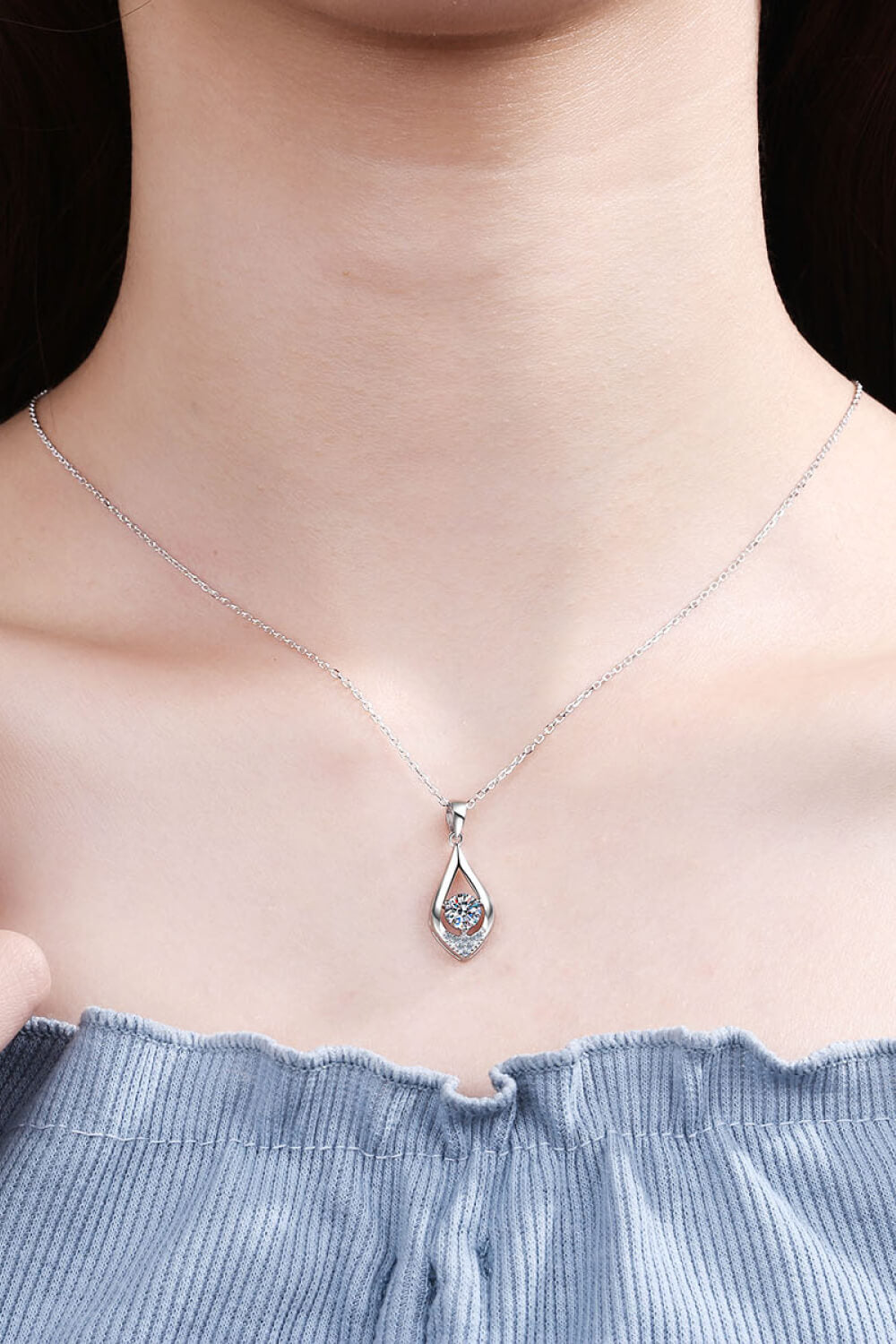 Glamorous Always Moissanite Pendant Necklace