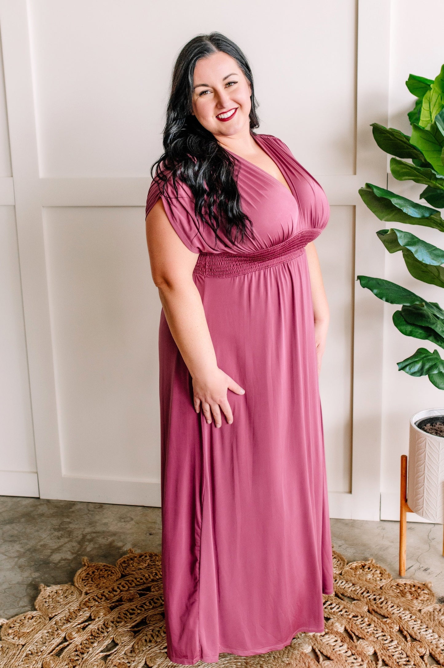 Smocked Maxi Dress In Dreamy Fandango