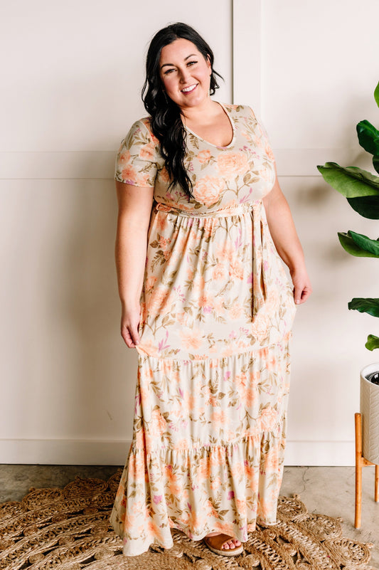 Vintage Floral Maxi Dress