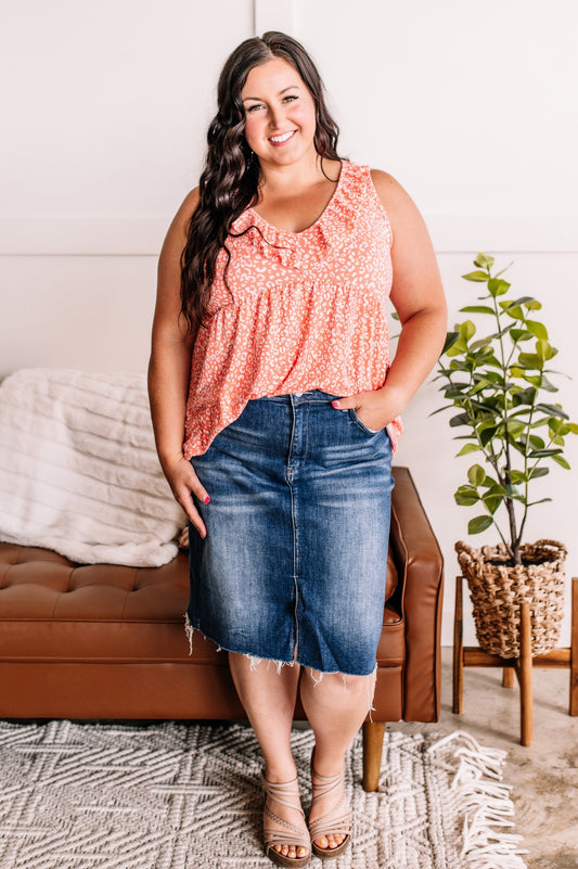Picture Perfect Denim Skirt By Risen