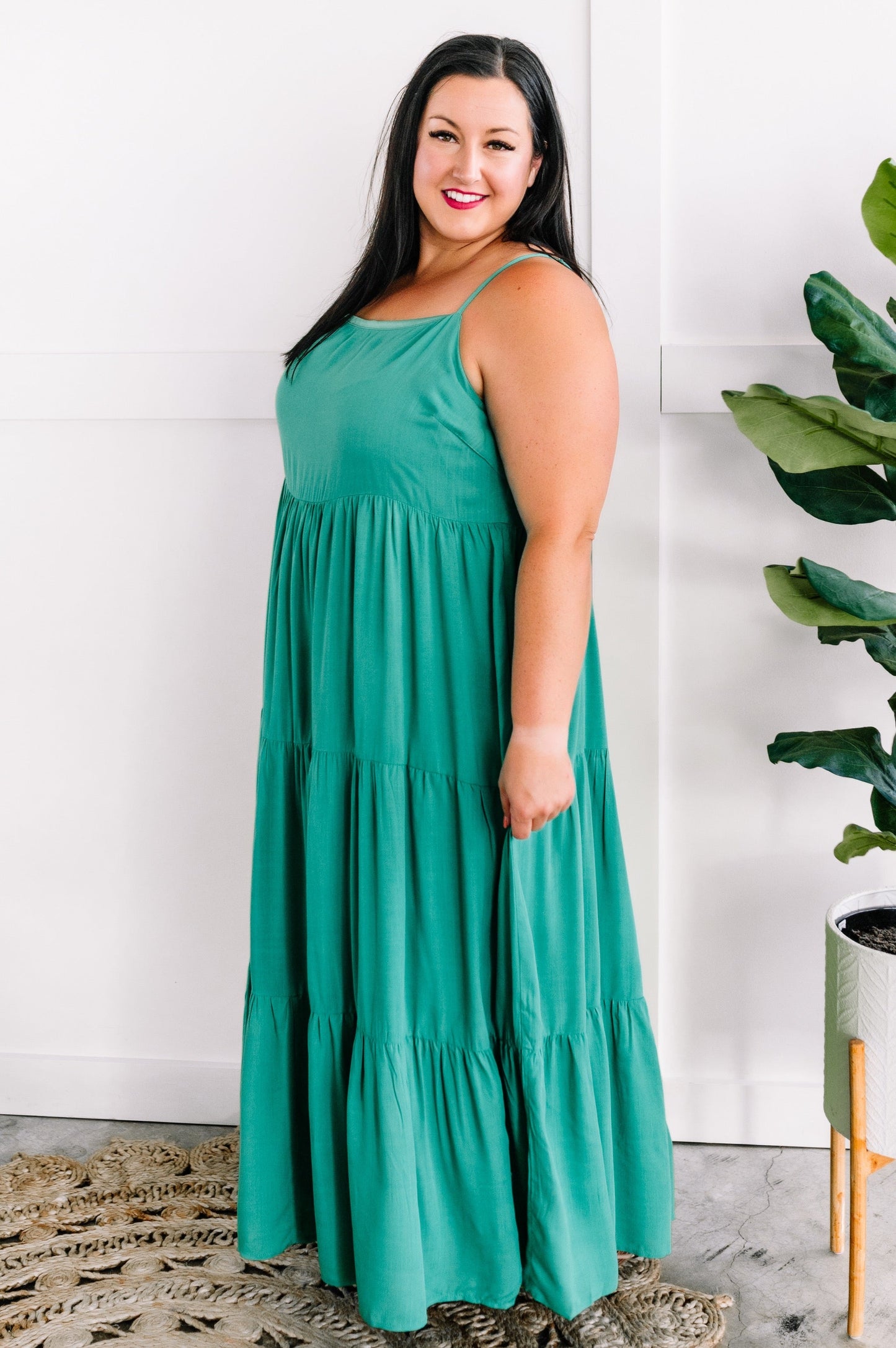 Tiered Maxi Dress In Tropical