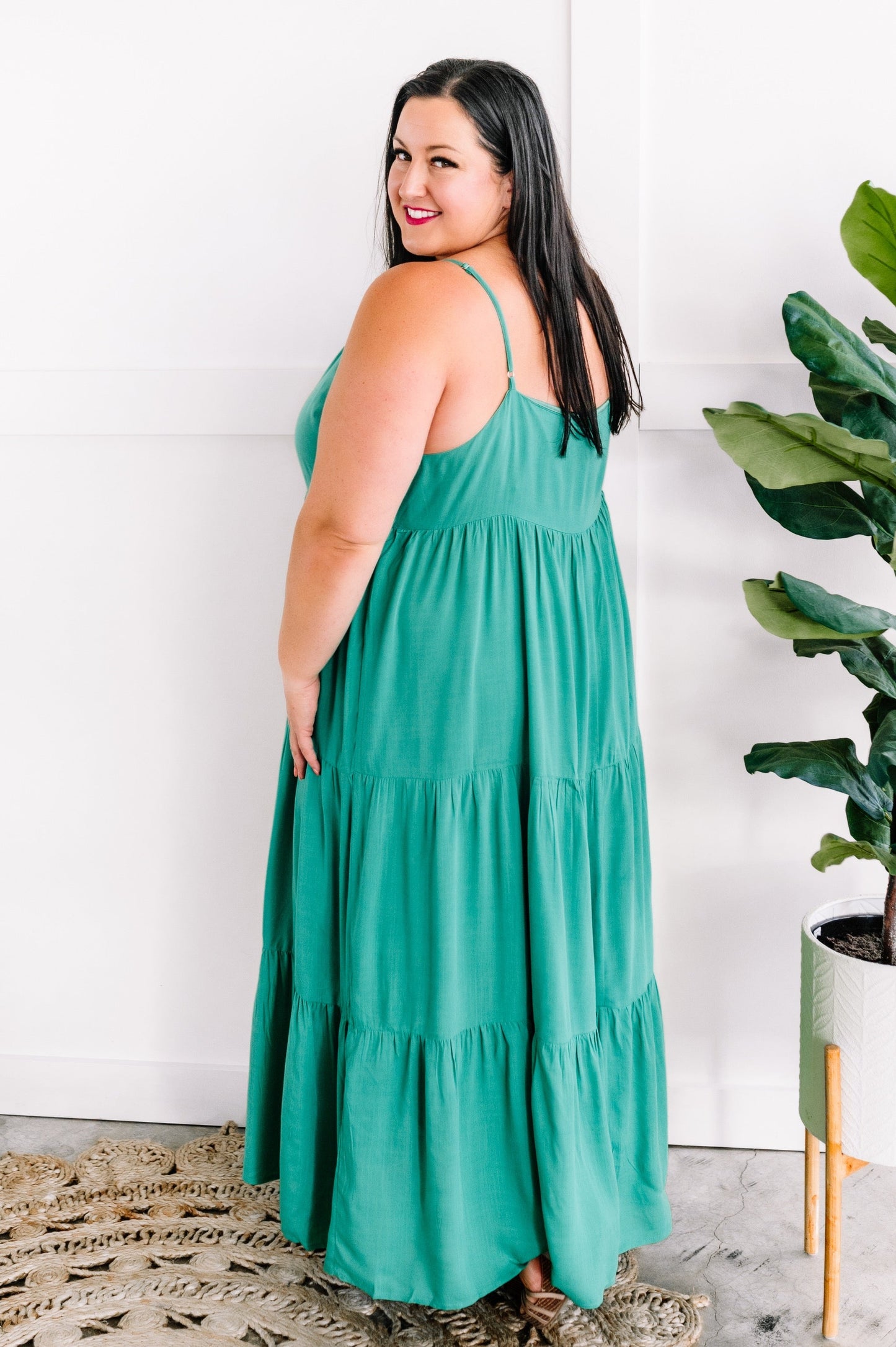 Tiered Maxi Dress In Tropical